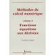 Methodes De Calcul Numerique Vol 2 Fonctions Equations Aux Derivees - Nougier