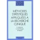 Methodes Statistiques Appliquees A La Recherche Clinique - A Laplanche
