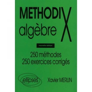 Methodix , Algebre , 250 Methodes, 250 Exercices Corriges (edition 1998) - Xavier Merlin