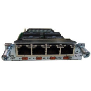 Cisco High-Speed WAN Interface Card 4-Port ISDN BRI S/T - Module voix/fax - module enfichable - HWIC... (HWIC4BST) Module d'ext