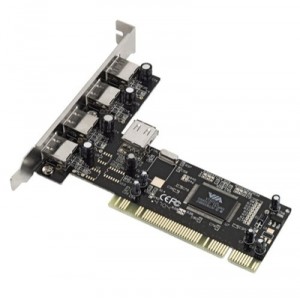 Hama - Informatique Cartes PC - Carte PCI USB 2.0 - 4 + 1 ports (00062752) Module d'extension