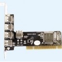 LONGSHINE USB2-Karte 4+1 Port, PCI, LCS-6080 (LCS-6080) Module d'extension