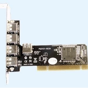 LONGSHINE USB2-Karte 4+1 Port, PCI, LCS-6080 (LCS-6080) Module d'extension