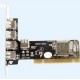 LONGSHINE USB2-Karte 4+1 Port, PCI, LCS-6080 (LCS-6080) Module d'extension