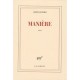 Maniere - Joel Bastard