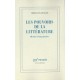 Les Pouvoirs De La Litterature - Christian Jouhaud