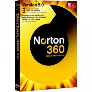 Symantec Norton 360  V.5 (3 postes, 1 an) - Mise à jour Mise à jour