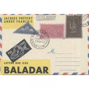 Letter Baladar Des Iles - Jacques Prevert, Andre Francois