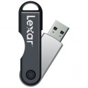 Lexar - JumpDrive Twist Turn - Clé USB - 16 Go - Argent (LJDTT16GASBEU) Clé USB