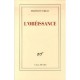 L'obeissance - Francois Sureau