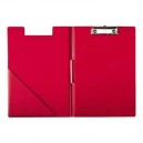 Computer Associates LEITZ porte-blocs à couverture, A4, capacité: 20 mm, rouge en carton enveloppé d'un film plastique d