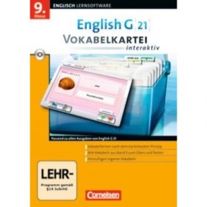 Cornelsen English G 21 Lernsoftware 5. 9. Schuljahr. Vokabelkarteien interaktiv [import allemand]