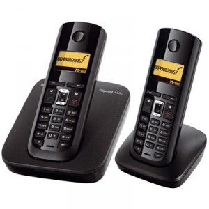 Siemens Téléphone sans fil sans répondeur Gigaset A580 duo