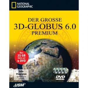 United Soft Media Verlag Der große National Geographic 3D-Globus 6.0 Premium (4 DVD-ROMs) [import allemand]