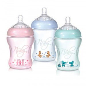 Nuby Natural Touch - NT68007 - Biberon Polypropylène - 240 ml - Bleu