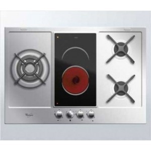 AKT 759 IX Stainless Steel Dual Fuel (Electric and Gas) Cooktop