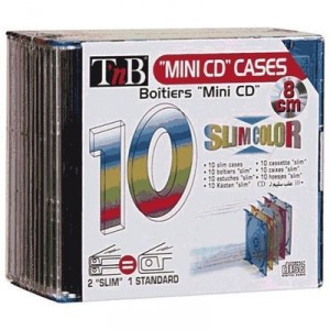 Support TNB Pack of 10 Slim Cases for mini CD-R (8cm)