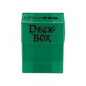 Ultra Pro Asmode - Jeu De Cartes - Bote Polydeck Pour 75 Deck Protectors - Vert Nacr