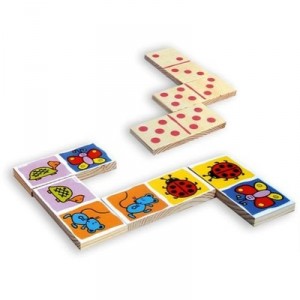 Vilac - Wooden Toys - Dominoes giants Little Bugs