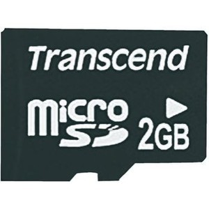 Transcend - Carte mémoire microSD (sans boîtier ni adaptateur) - 2 Go (TS2GUSDC)