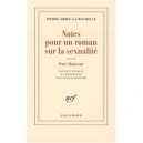 Notes Pour Un Roman Sur La Sexualite , Parc Monceau - Pierre Drieu La Rochelle
