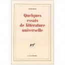 Quelques Essais De Litterature Universelle - Etiemble
