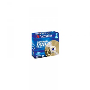 Support de stockage Verbatim DVD+R/4.7GB 16xspd JC LightScribe 5pk (23942435754)