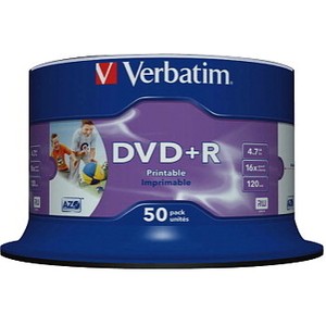 Storage Media Verbatim DVD + R 16x (43512) Set of 50