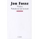 Visites/variations Sur La Mort - Jon Fosse