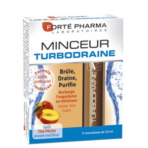 Forte pharma: 5 pocket slim TurboDraine single dose of 10ml Draining and burners (FORTE PHARMA Laboratories)
