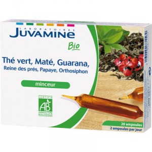 Juvamine Bio - Ampoules thé vert, maté, guarana - minceur (Juvamine)