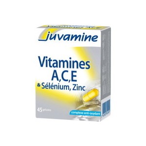 Vitamines A, C, E + Sélénium + Zinc (Juvamine)