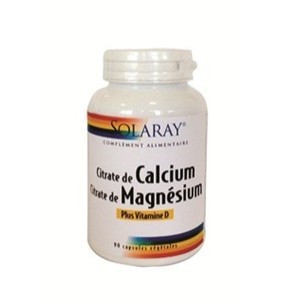 Calcium - Magnesium - Vit. D - 90 caps. Veg. (Solaray)