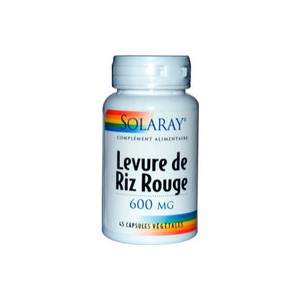 Levure de Riz rouge 600 mg - 45 gél. vég. (Solaray)