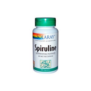 Spiruline 410 mg - 100 gél. (Solaray)