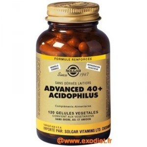 Advanced Acidophilus Plus 40 - 120 gél.vég. (Solgar)