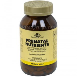 SOLGAR - PRENATAL NUTRIENT - 240 Tablettes