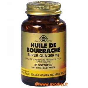 Bourrache Super GLA 300 mg - 30 Softgels (Solgar)