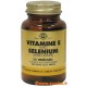 Vitamine E + Sélénium - 50 gél. vég. (Solgar)