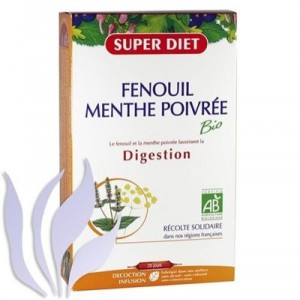 Fenouil et Menthe poivrée Bio - ampoules - Super Diet (SUPERDIET)