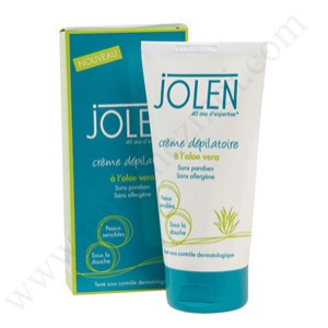 JOLEN Creme depilatoire Aloe Vera + pince à epiler offerte - Pot de 150 ml + 1 pince à epiler