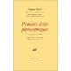 Oeuvres Completes T.1 , Premiers Ecrits Philosophiques - Simonne Weil