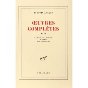 Oeuvres Completes T.23 - Antonin Artaud