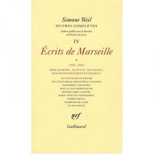 Oeuvres Completes T.4-1 , Ecrits De Marseille 1940-1942 - Simone Weil