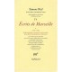 Oeuvres Completes T.4-1 , Ecrits De Marseille 1940-1942 - Simone Weil