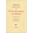 Oeuvres Completes T.2 , Ecrits Historiques Et Politiques T.1 - Simone Weil