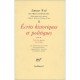 Oeuvres Completes T.2 , Ecrits Historiques Et Politiques T.3 - Simone Weil