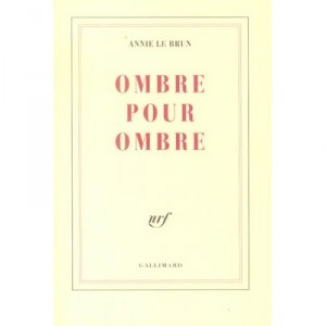 Ombre Pour Ombre - Annie Le Brun
