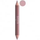 Crayon duo contour des lèvres et gloss N°1 SANTE 4 g crayon bois à 2 mines, nude look (transparent)