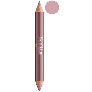 Crayon duo contour des lèvres et gloss N°1 SANTE 4 g crayon bois à 2 mines, nude look (transparent)